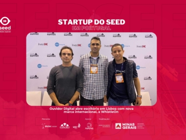 Paulo Acorroni, Daniel Dabes e Rafael Pacheco, sócios da startup Ouvidor Digital.