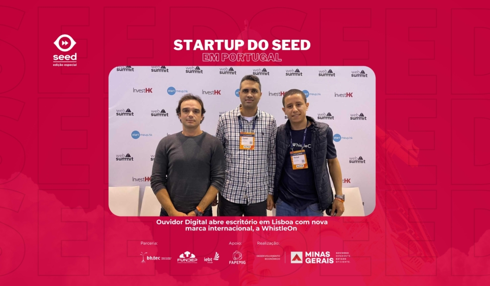 Paulo Acorroni, Daniel Dabes e Rafael Pacheco, sócios da startup Ouvidor Digital.